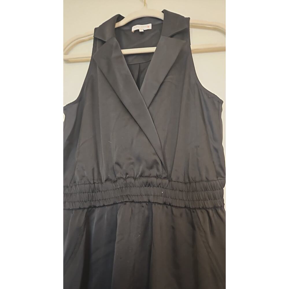 Ramy Brook Nikia Black Sleeveless Midi Dress Pockets - Picture 3 of 6